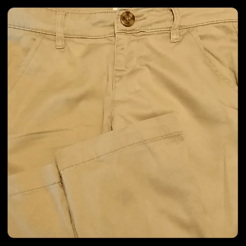 Girls khaki uniform pants.